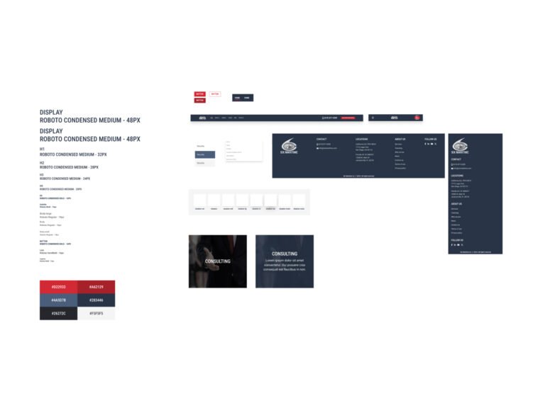 Maritime- Website - STYLE GUIDE